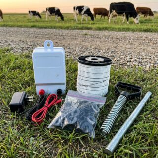 Комплект электропастуха AGRI-3K для КРС и телят (веревка 400 м)