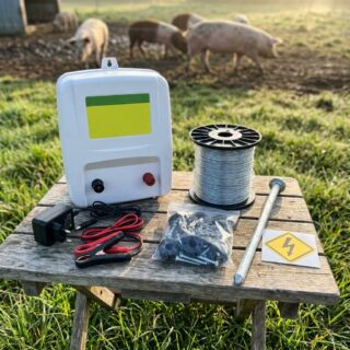 Комплект электропастуха AGRI 4500 для свиней, на деревянные столбики, 0.5 га