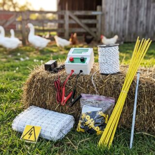 Комплект электропастуха для птиц AGRI 500 (0,5 га) со столбиками из стеклоарматуры